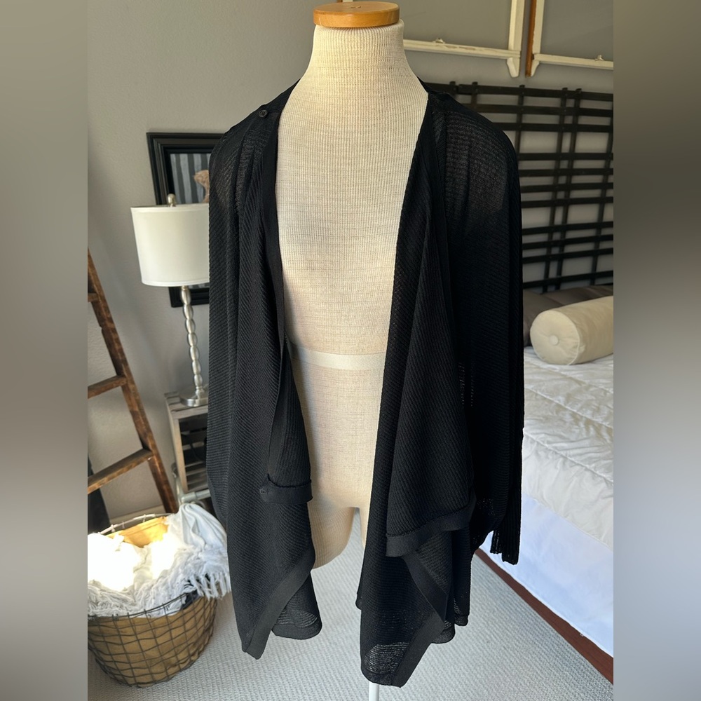 COS black textured knit top, cardigan, size M/L - Picture 3 of 13